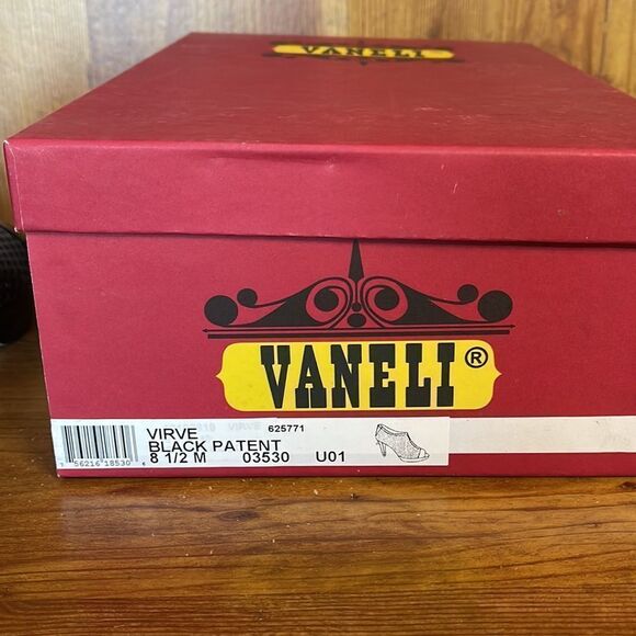 Vaneli Womens Black Patent Leather Heels, Style Virve, Size 8.5M, 4” Heel - Picture 7 of 7